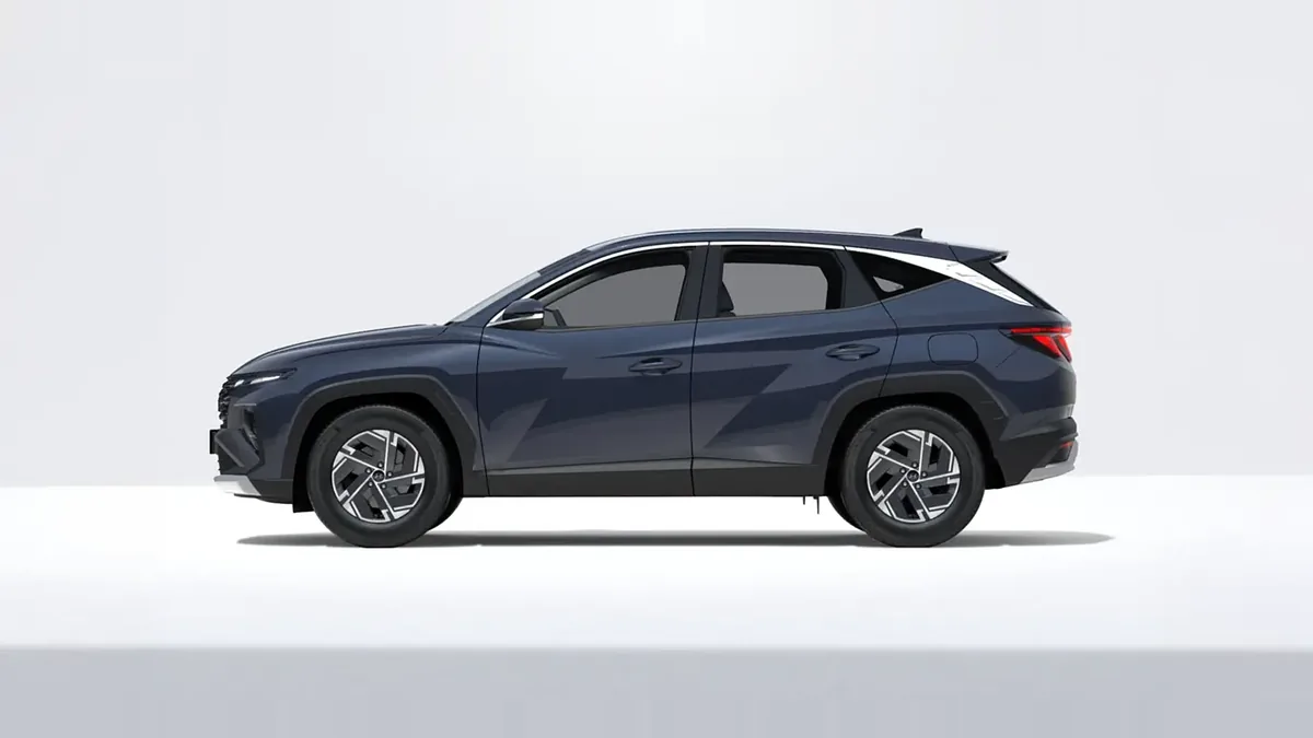 Hyundai Tucson FL 1.6T 239CV HEV AT Klass en renting en Málaga — Lateral