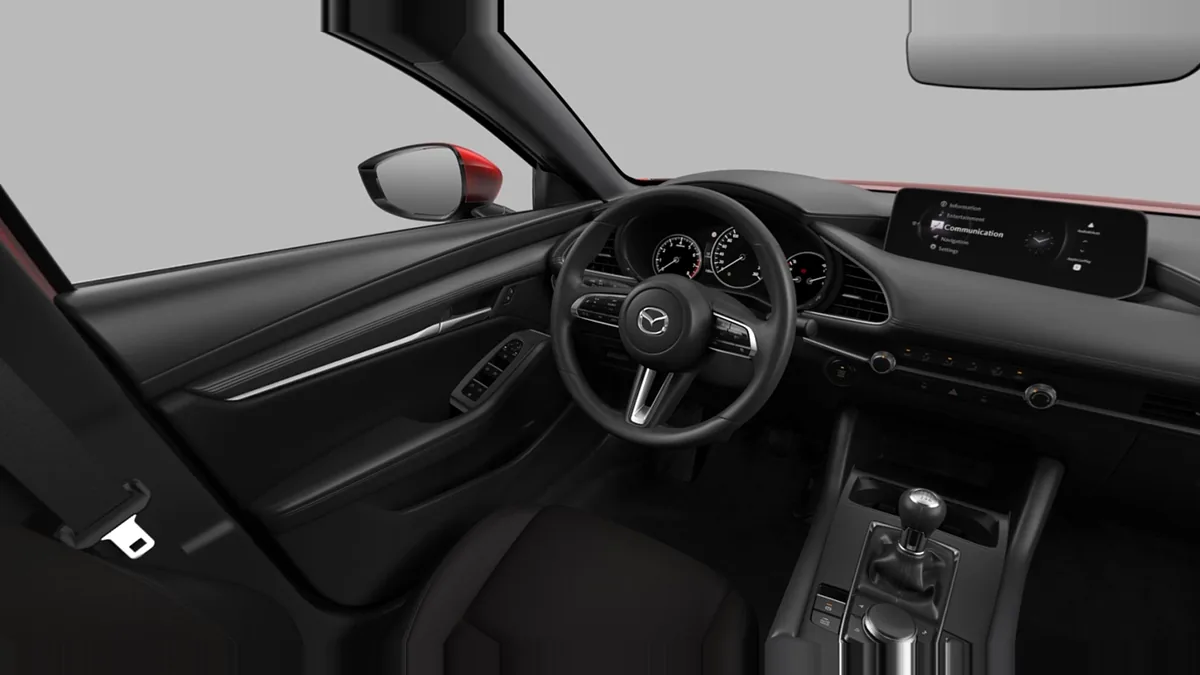 Mazda 3 2.5L e-Skyactiv G MHEV 140CV 6MT Prime-Line en renting en Málaga — Delantera