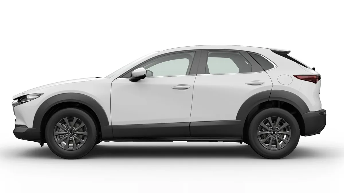 Mazda CX 30 2.5L e-SkyAct G MHEV 103kW Prime-Line en renting en Málaga — Lateral