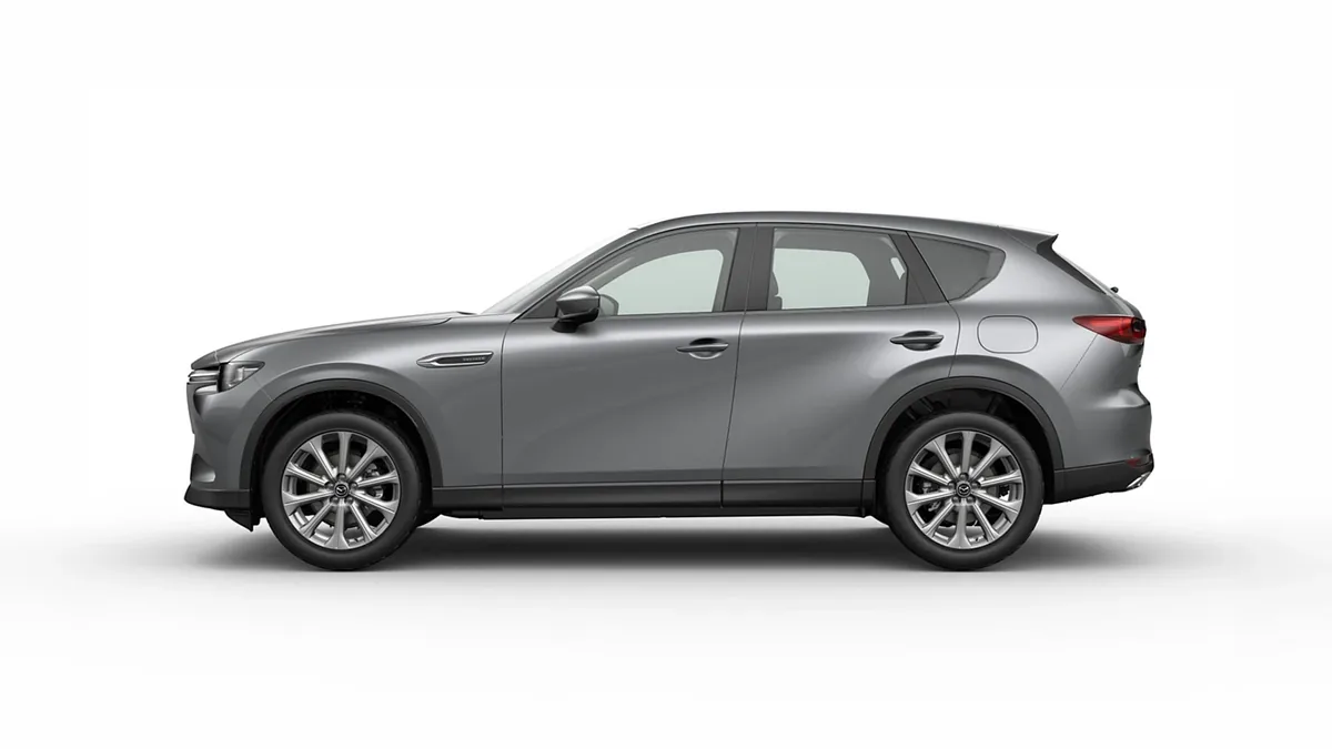 Mazda CX-60 e-Skyactiv D MHEV 8AT RWD Exclusive-Line en renting en Málaga — Lateral