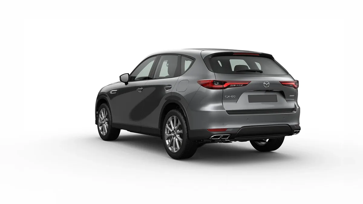 Mazda CX-60 e-Skyactiv D MHEV 8AT RWD Exclusive-Line en renting en Málaga — Trasera
