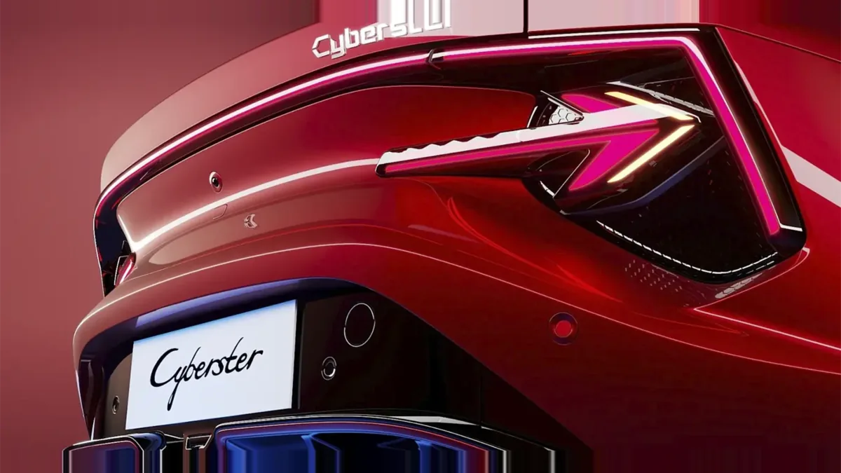 MG Cyberster Trophy Single Motor en renting en Málaga — Trasera