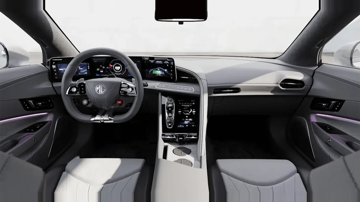MG Cyberster Trophy Single Motor en renting en Málaga — Interior