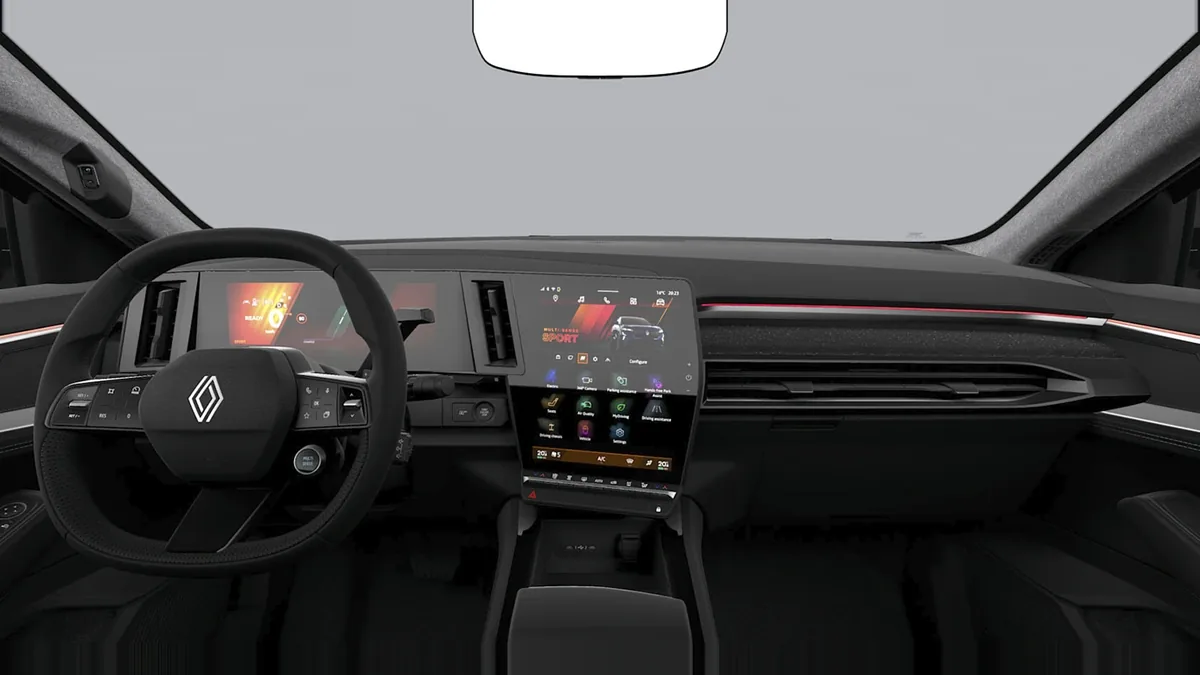 Renault RAFALE TECHNO E-TECH FULL HYBRID 200CV en renting en Málaga — Delantera